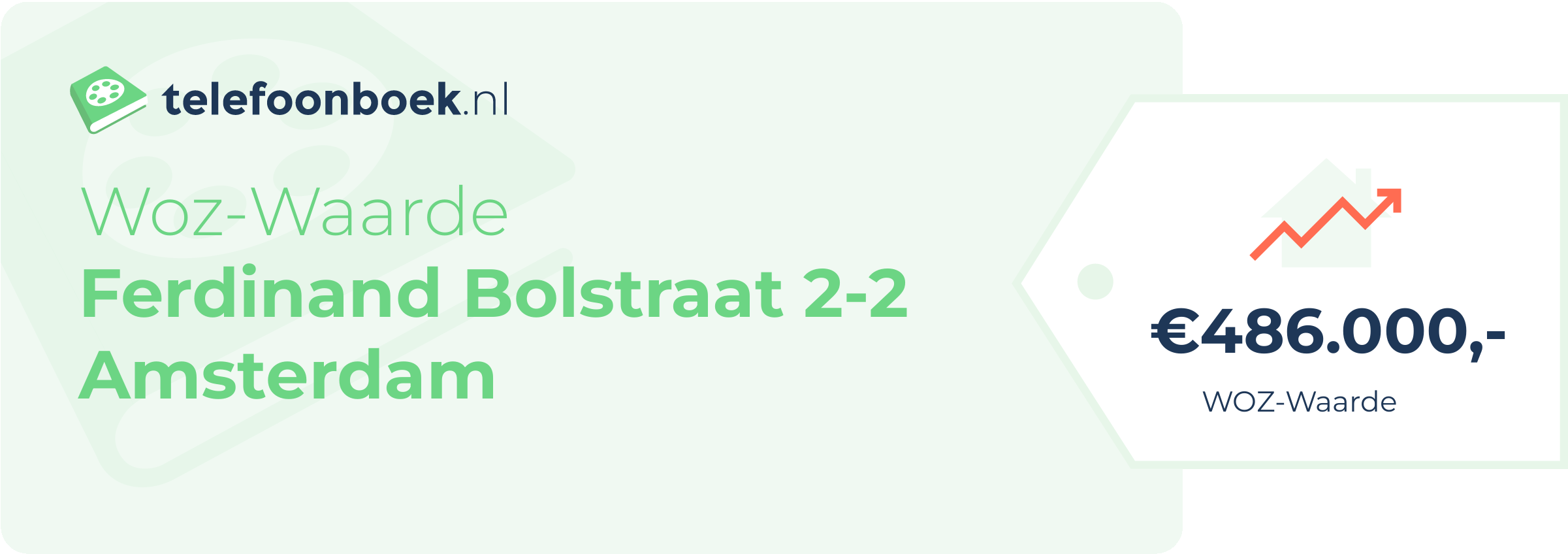 WOZ-waarde Ferdinand Bolstraat 2-2 Amsterdam