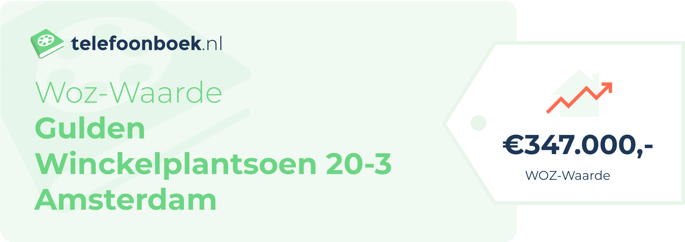 WOZ-waarde Gulden Winckelplantsoen 20-3 Amsterdam