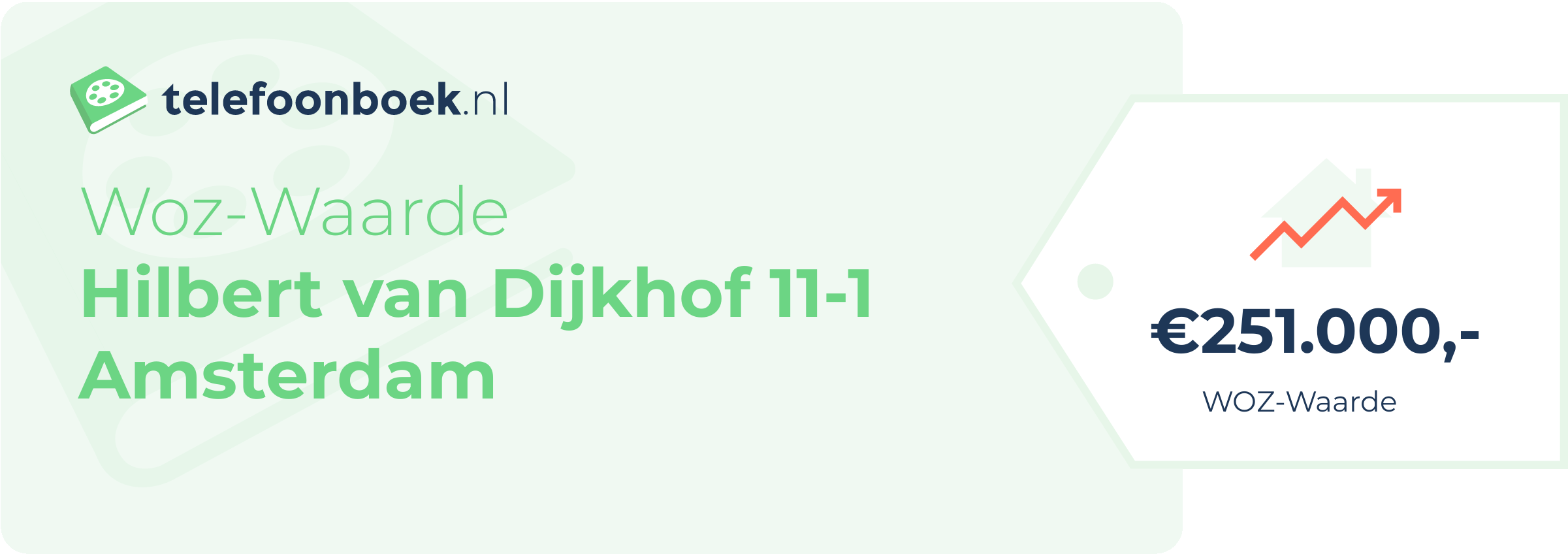 WOZ-waarde Hilbert Van Dijkhof 11-1 Amsterdam
