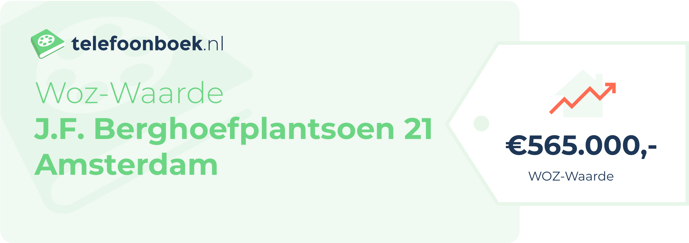 WOZ-waarde J.F. Berghoefplantsoen 21 Amsterdam