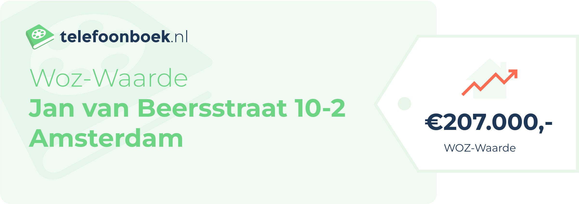WOZ-waarde Jan Van Beersstraat 10-2 Amsterdam