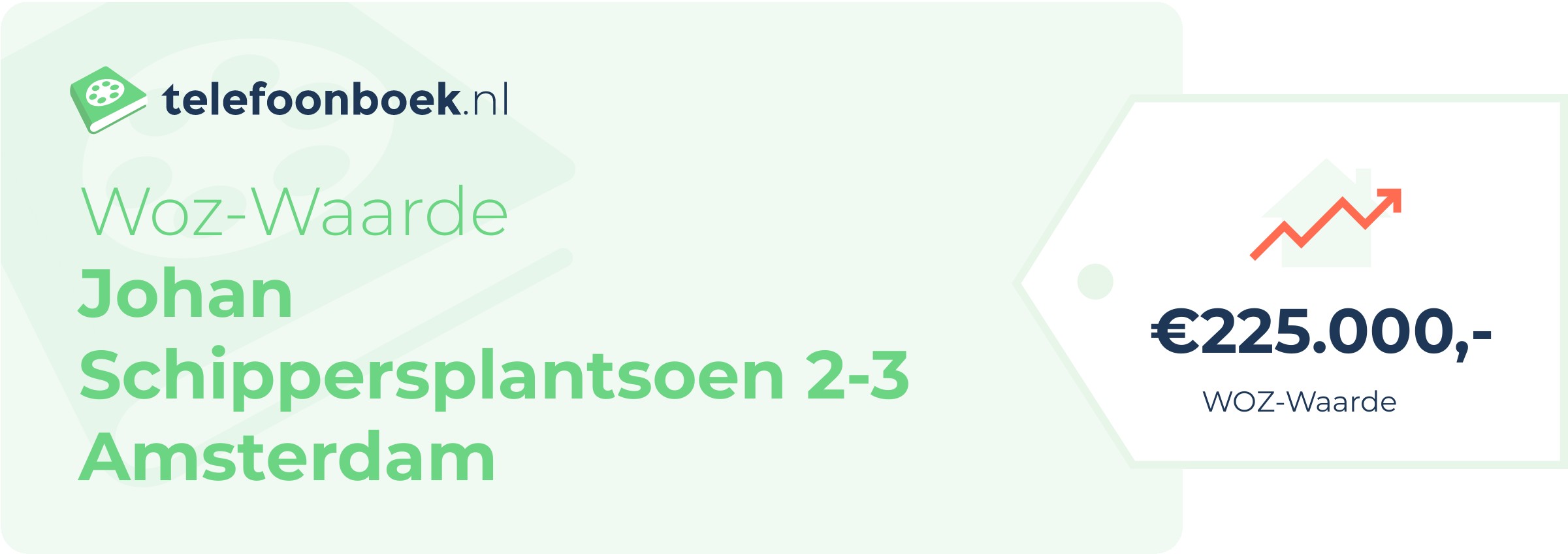 WOZ-waarde Johan Schippersplantsoen 2-3 Amsterdam