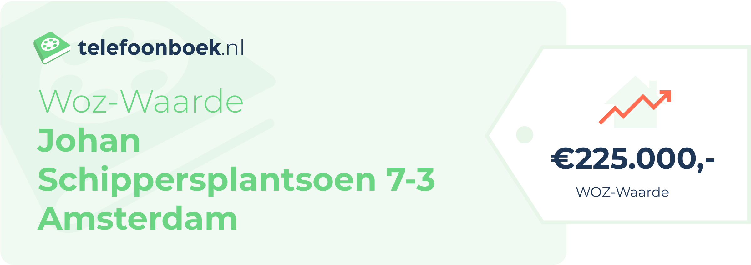 WOZ-waarde Johan Schippersplantsoen 7-3 Amsterdam