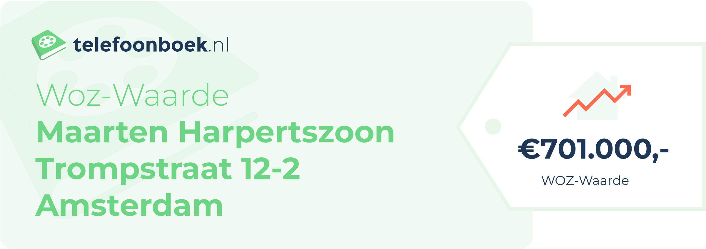 WOZ-waarde Maarten Harpertszoon Trompstraat 12-2 Amsterdam