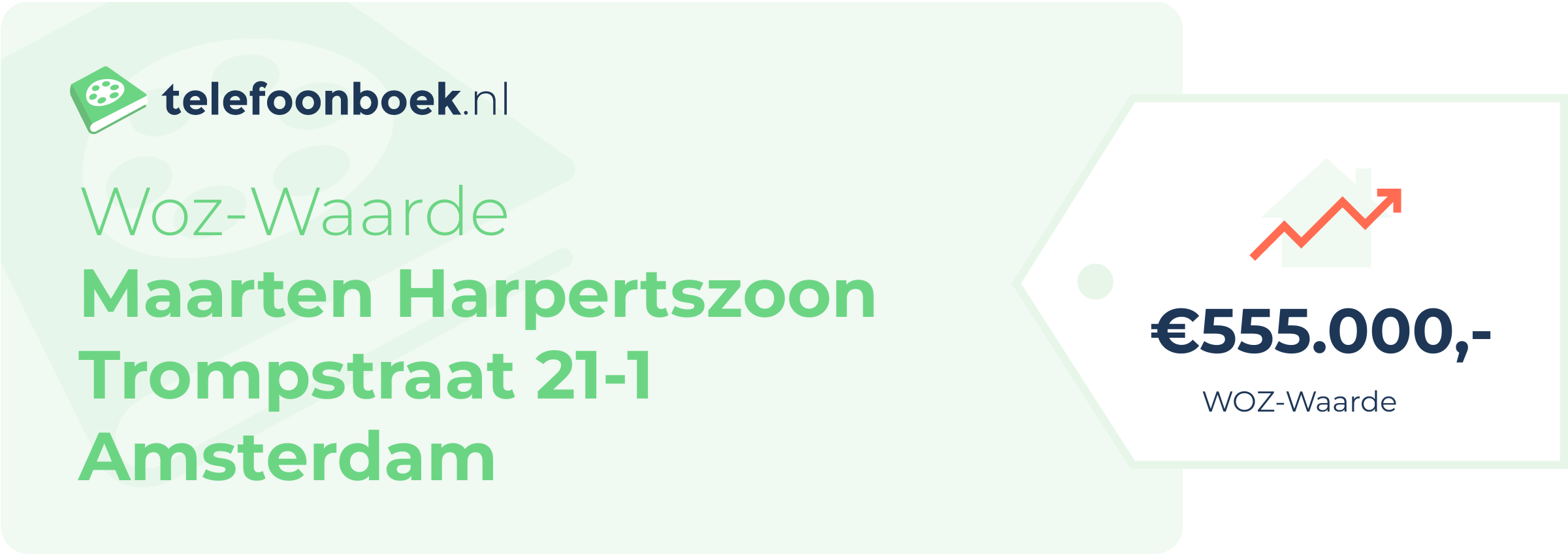 WOZ-waarde Maarten Harpertszoon Trompstraat 21-1 Amsterdam