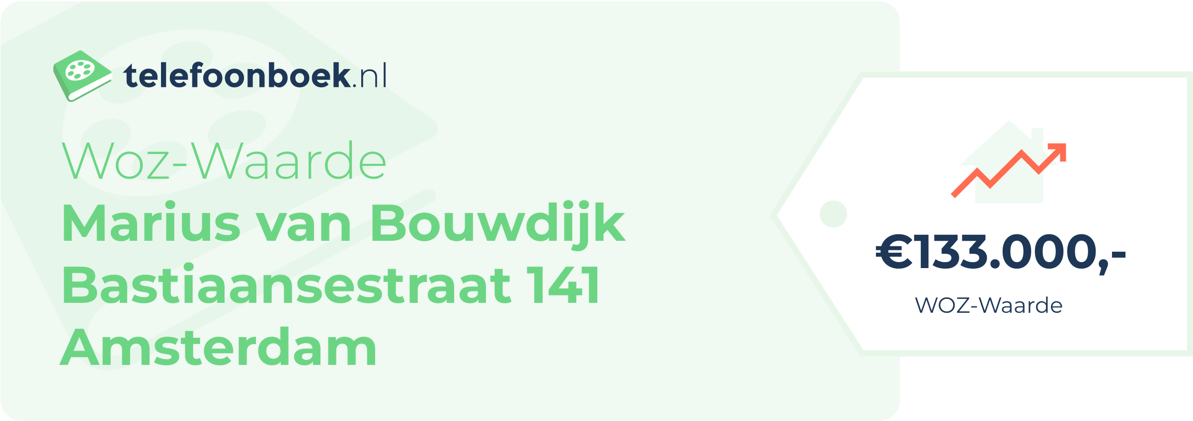 WOZ-waarde Marius Van Bouwdijk Bastiaansestraat 141 Amsterdam
