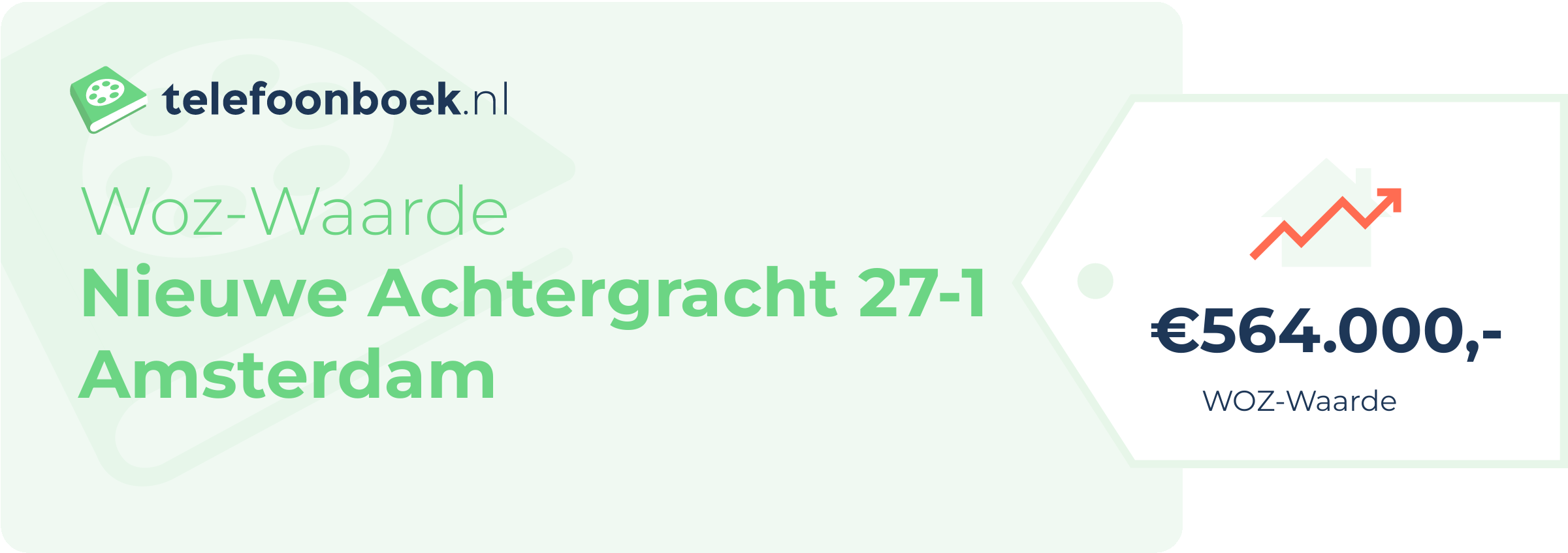 WOZ-waarde Nieuwe Achtergracht 27-1 Amsterdam