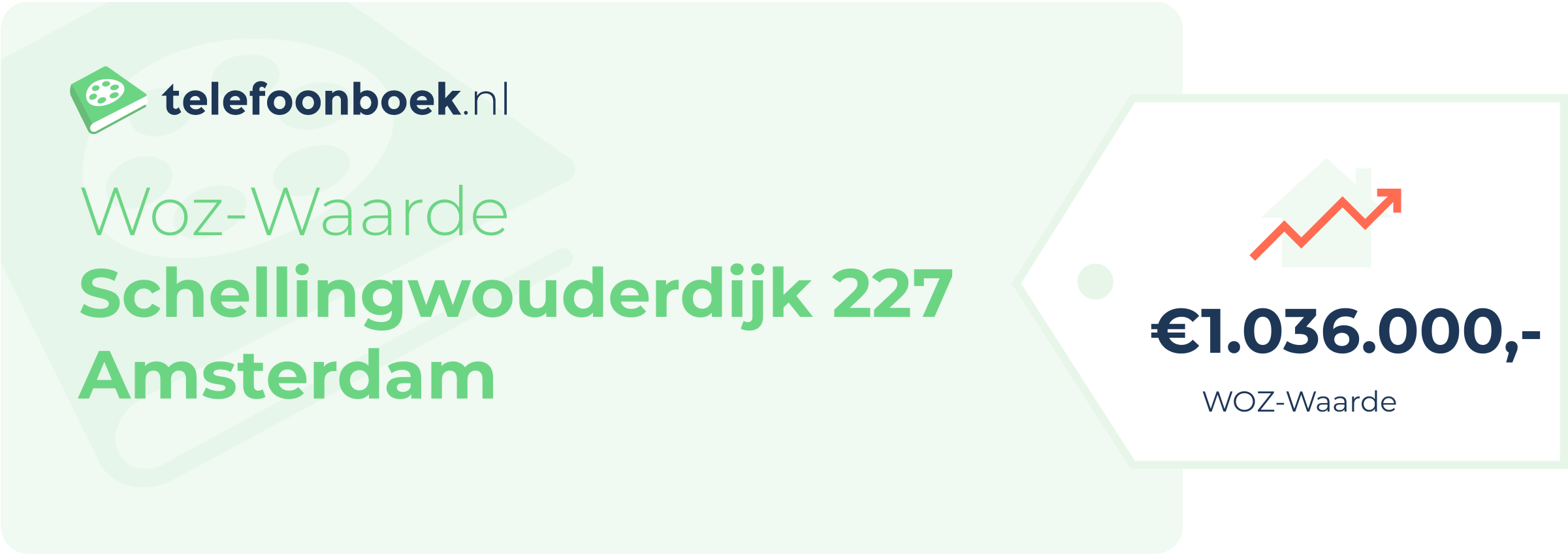 WOZ-waarde Schellingwouderdijk 227 Amsterdam