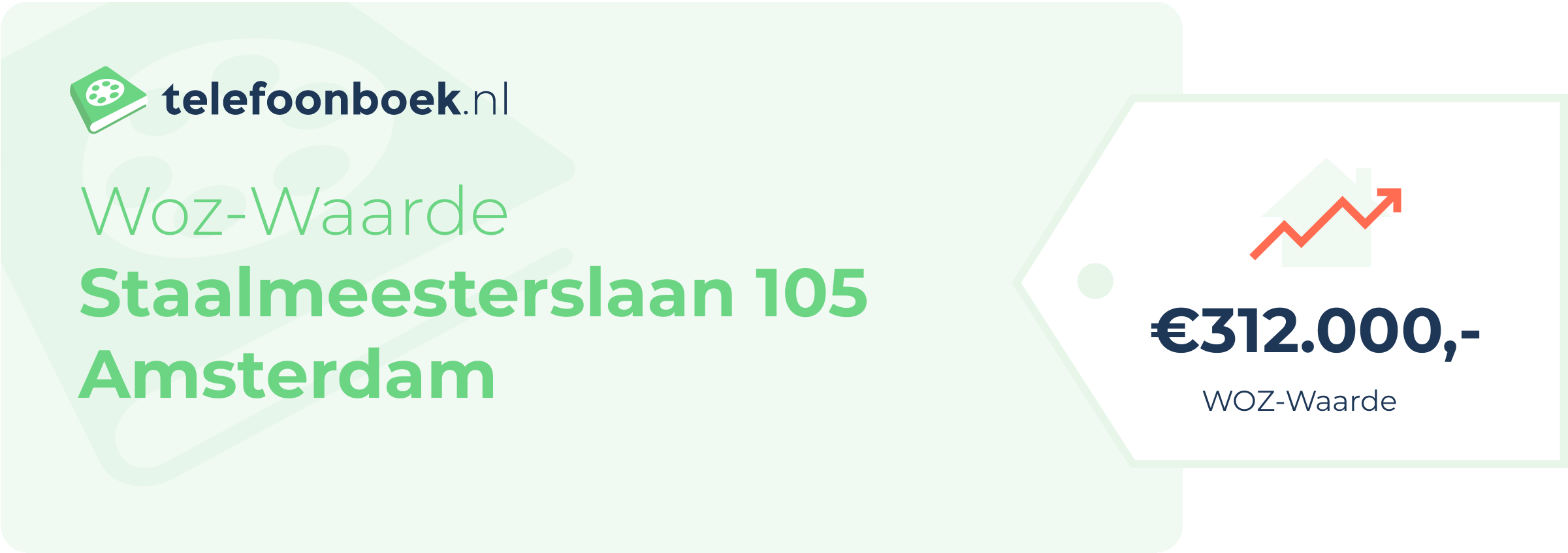 WOZ-waarde Staalmeesterslaan 105 Amsterdam