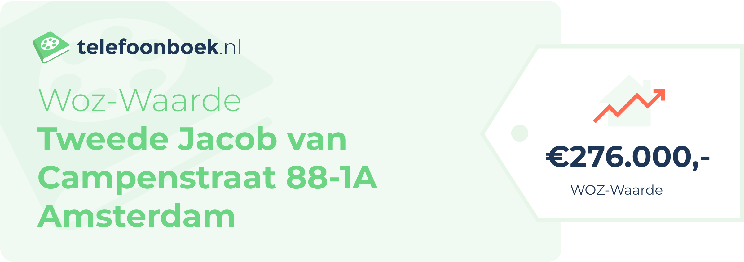 WOZ-waarde Tweede Jacob Van Campenstraat 88-1A Amsterdam