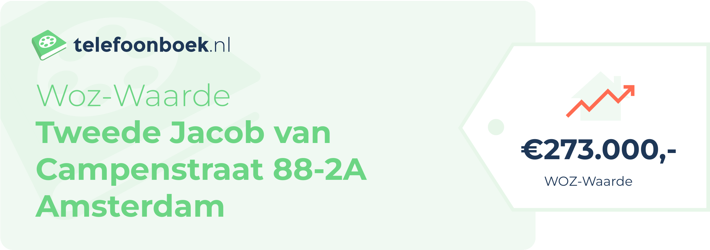 WOZ-waarde Tweede Jacob Van Campenstraat 88-2A Amsterdam