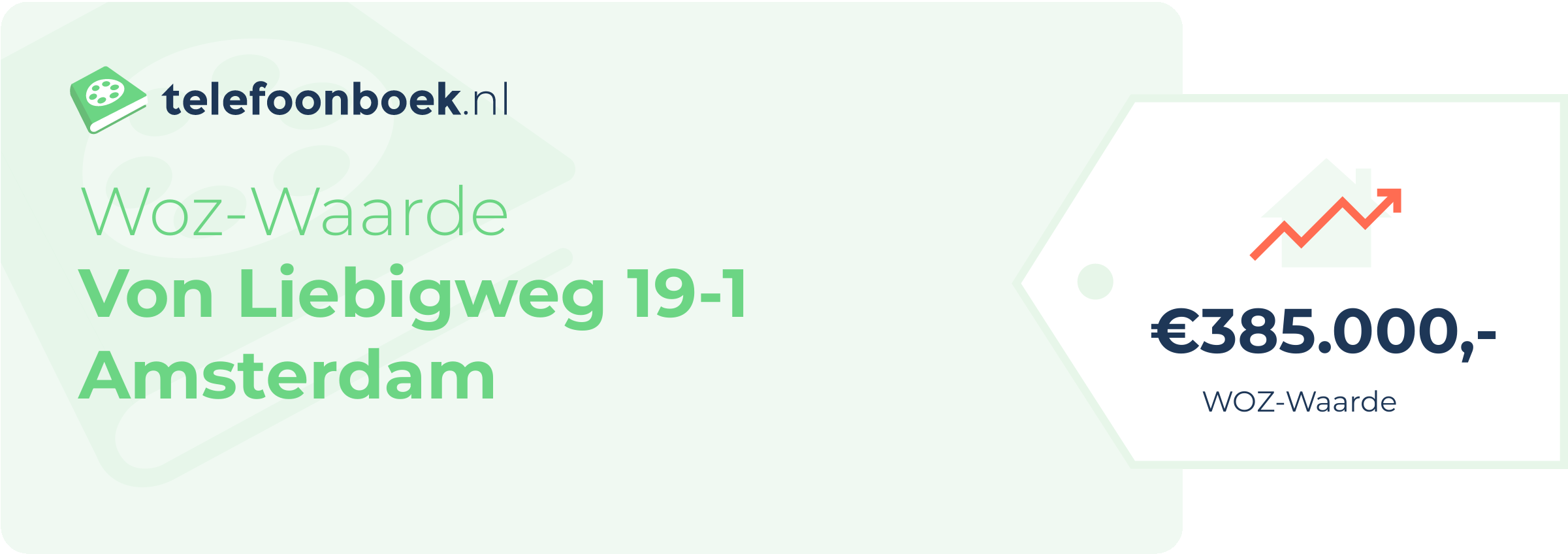 WOZ-waarde Von Liebigweg 19-1 Amsterdam