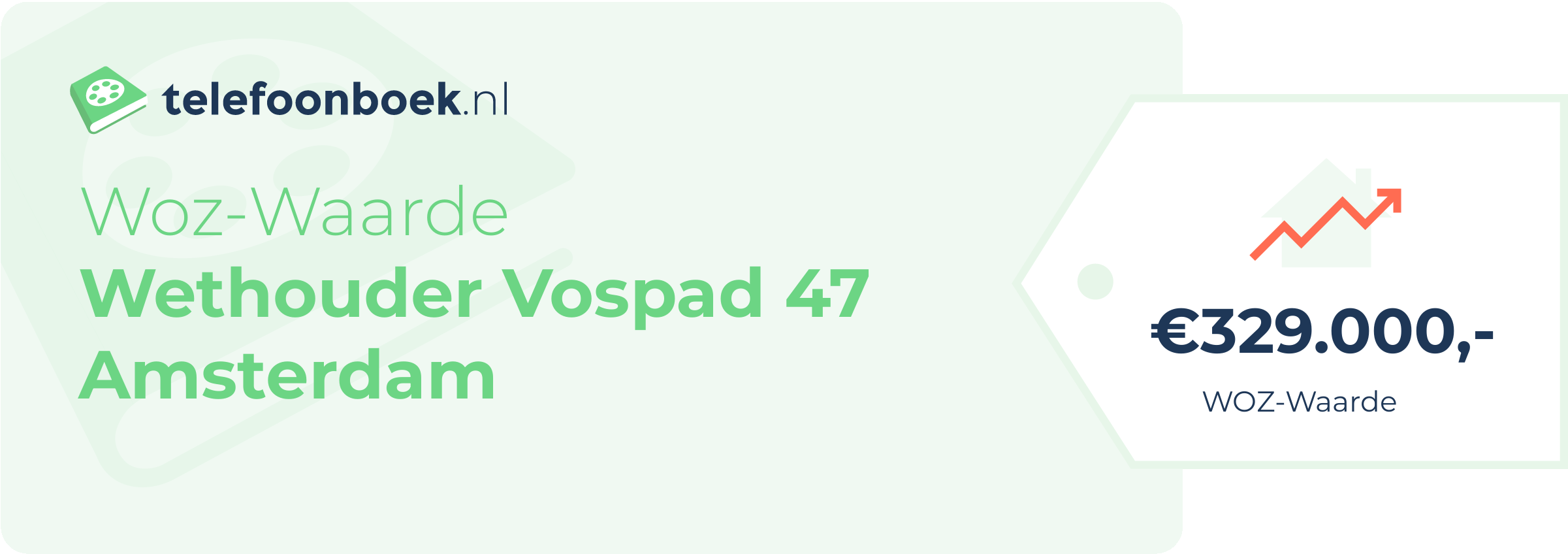 WOZ-waarde Wethouder Vospad 47 Amsterdam