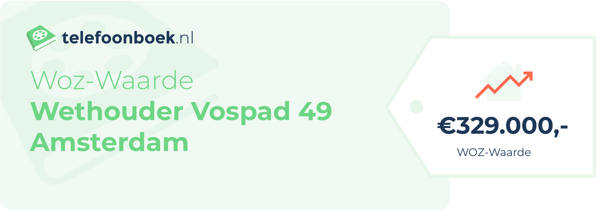 WOZ-waarde Wethouder Vospad 49 Amsterdam
