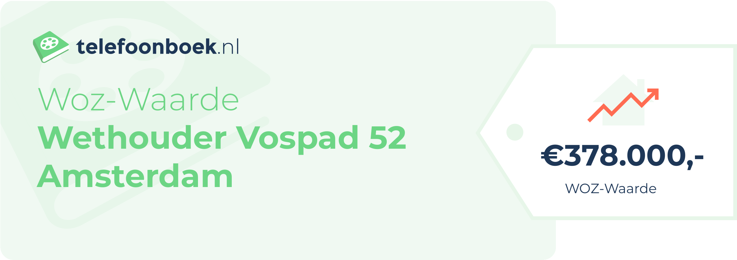 WOZ-waarde Wethouder Vospad 52 Amsterdam