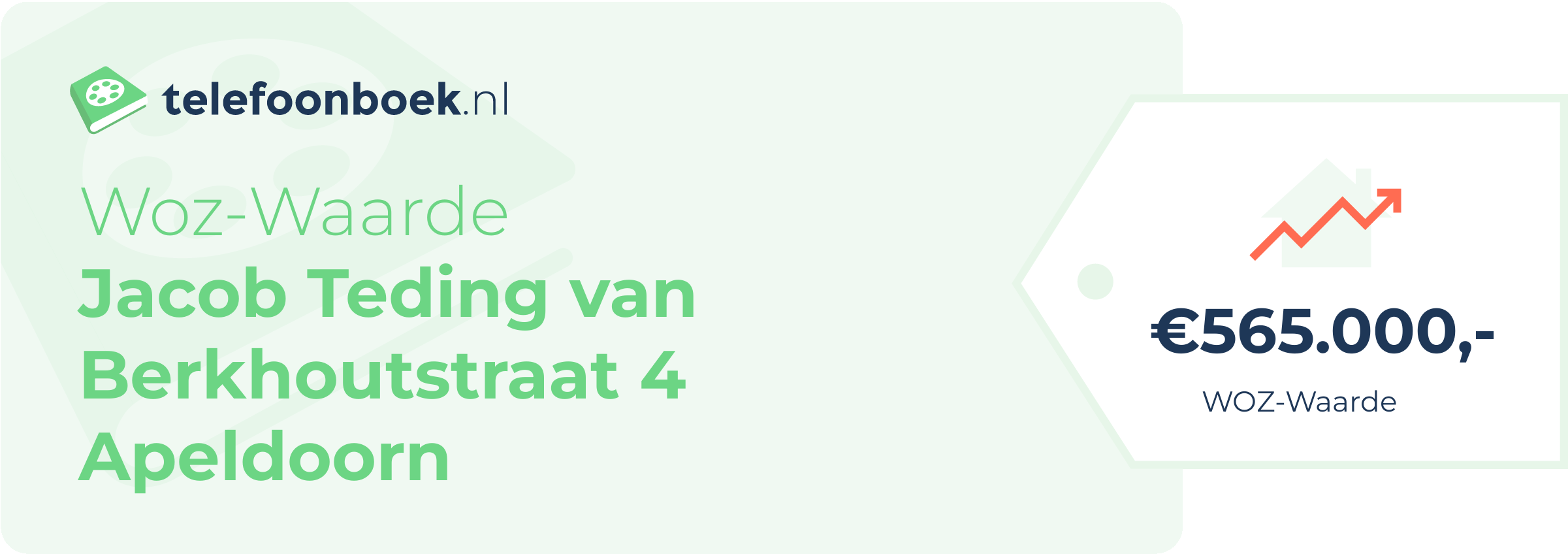 WOZ-waarde Jacob Teding Van Berkhoutstraat 4 Apeldoorn