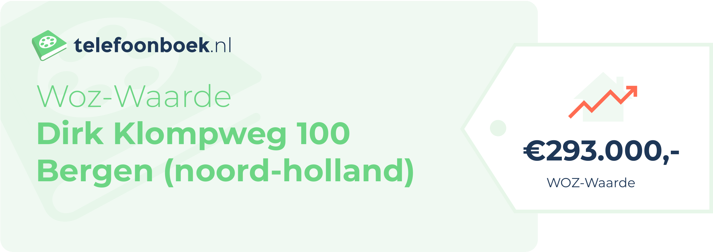 WOZ-waarde Dirk Klompweg 100 Bergen (Noord-Holland)