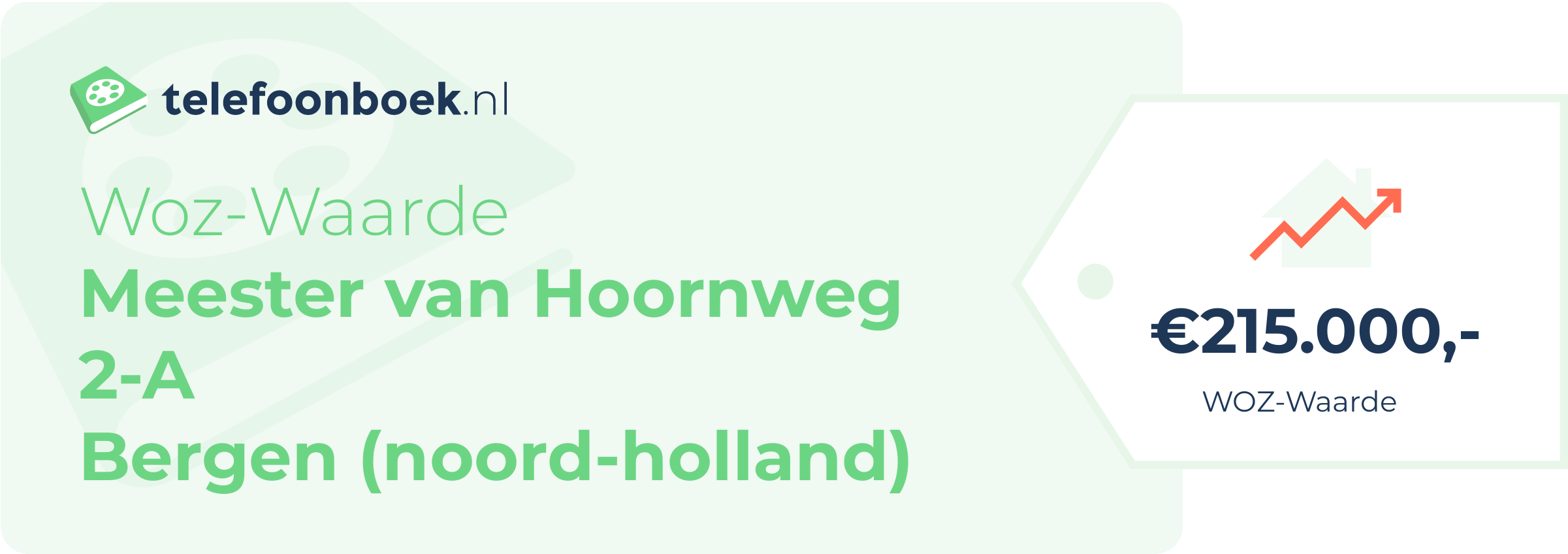 WOZ-waarde Meester Van Hoornweg 2-A Bergen (Noord-Holland)
