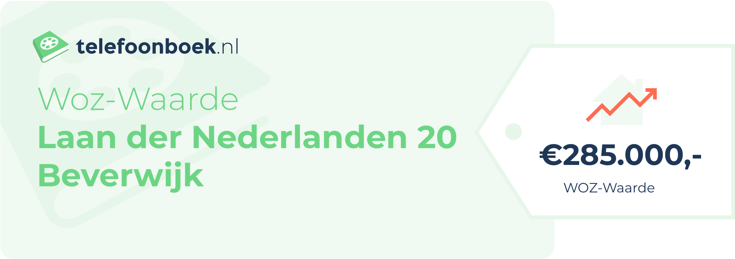 WOZ-waarde Laan Der Nederlanden 20 Beverwijk