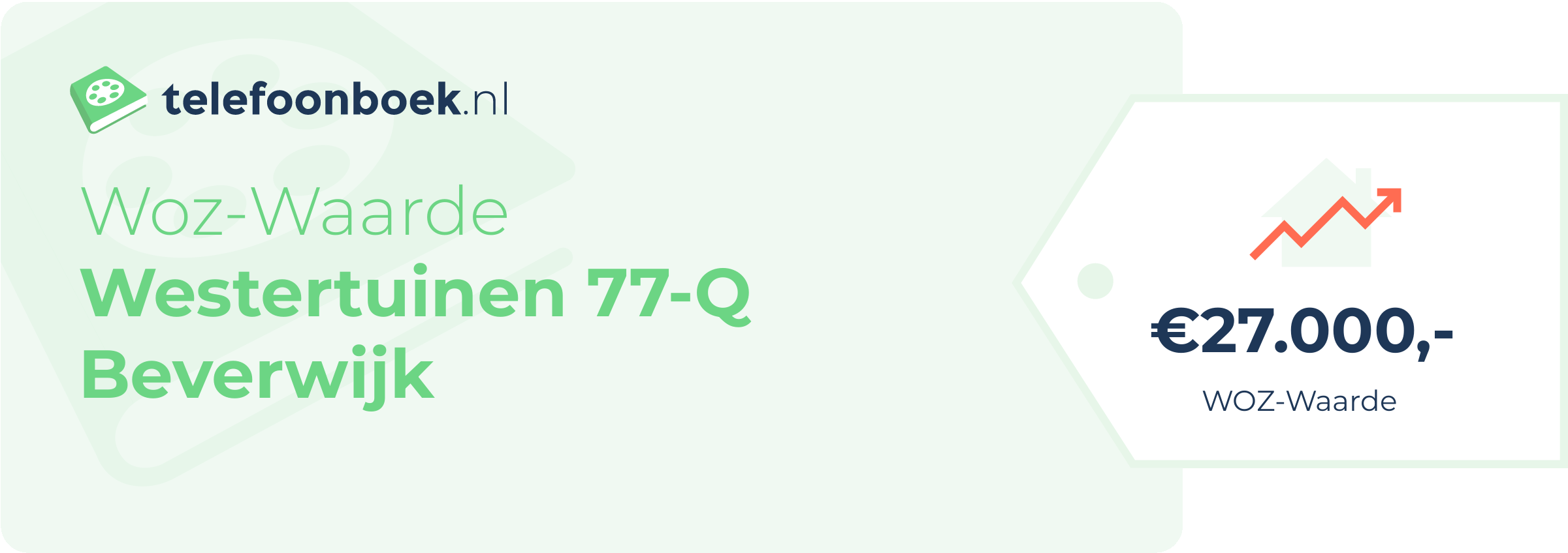 WOZ-waarde Westertuinen 77-Q Beverwijk