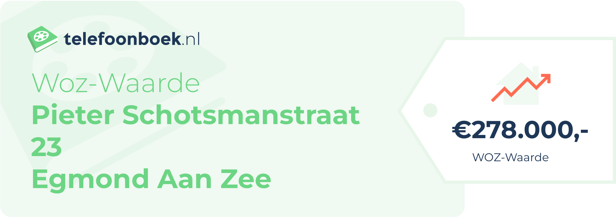 WOZ-waarde Pieter Schotsmanstraat 23 Egmond Aan Zee
