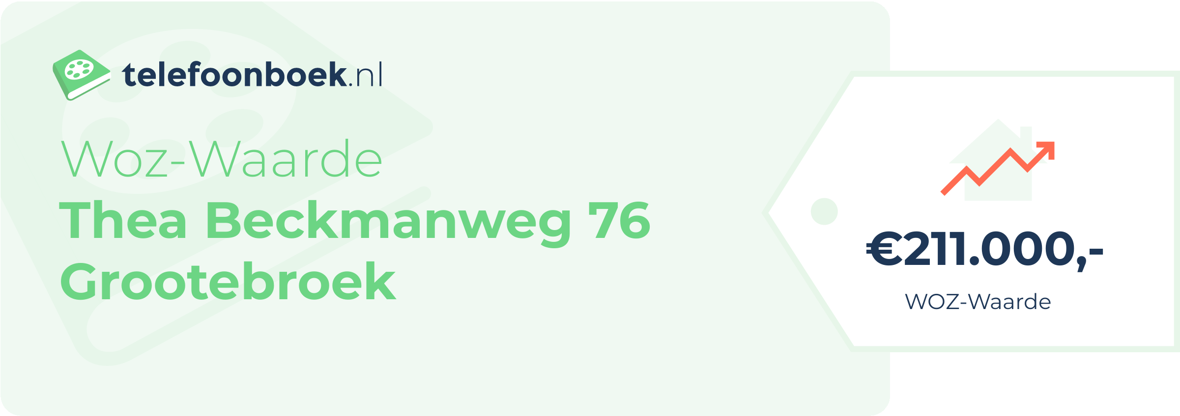 WOZ-waarde Thea Beckmanweg 76 Grootebroek