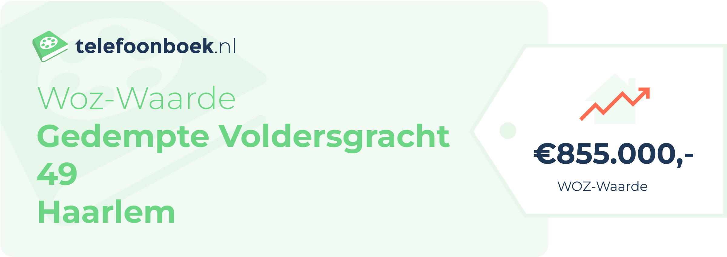 WOZ-waarde Gedempte Voldersgracht 49 Haarlem