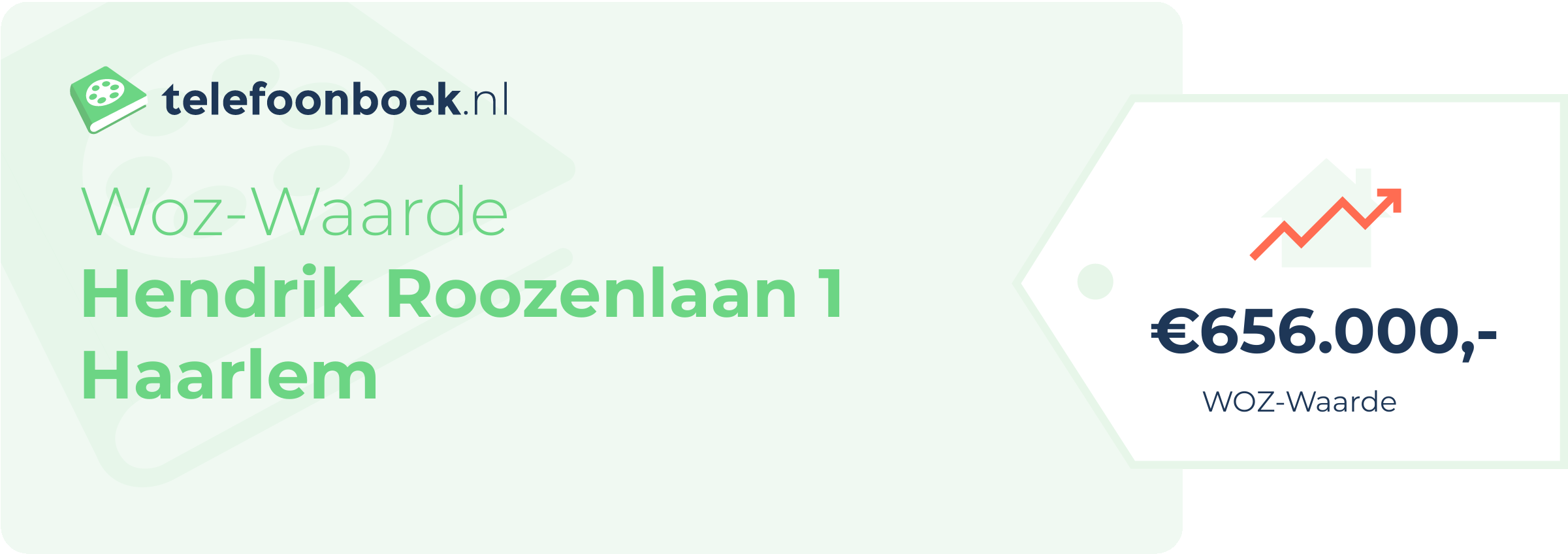 WOZ-waarde Hendrik Roozenlaan 1 Haarlem