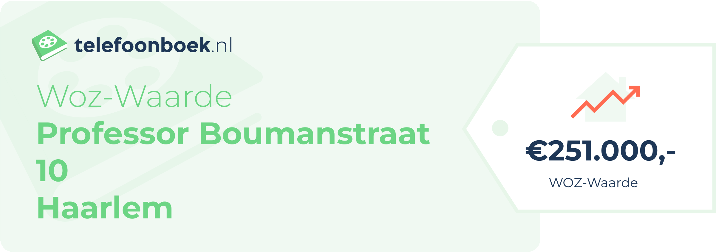 WOZ-waarde Professor Boumanstraat 10 Haarlem