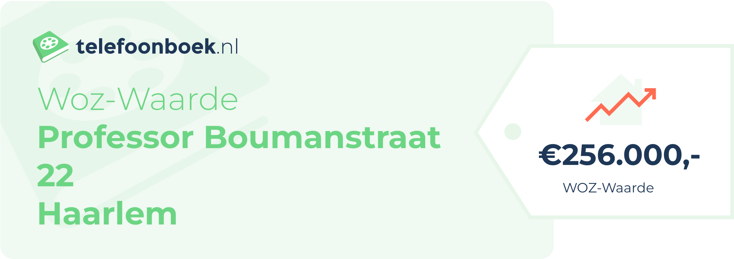 WOZ-waarde Professor Boumanstraat 22 Haarlem