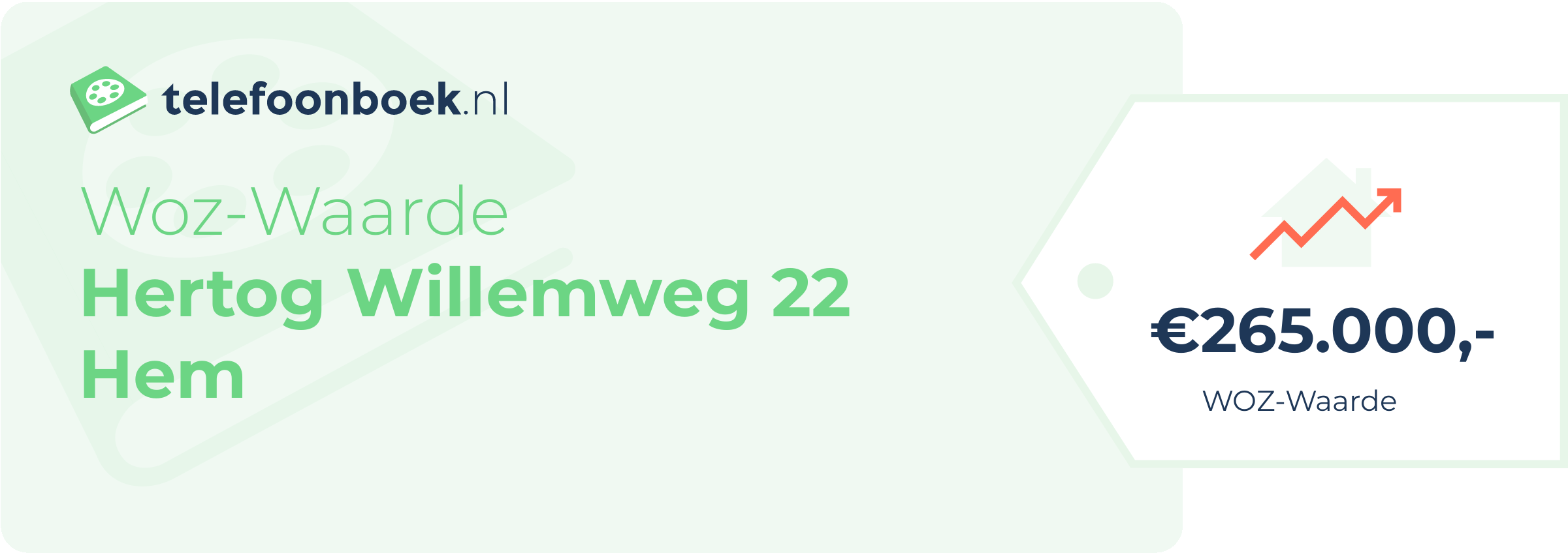WOZ-waarde Hertog Willemweg 22 Hem