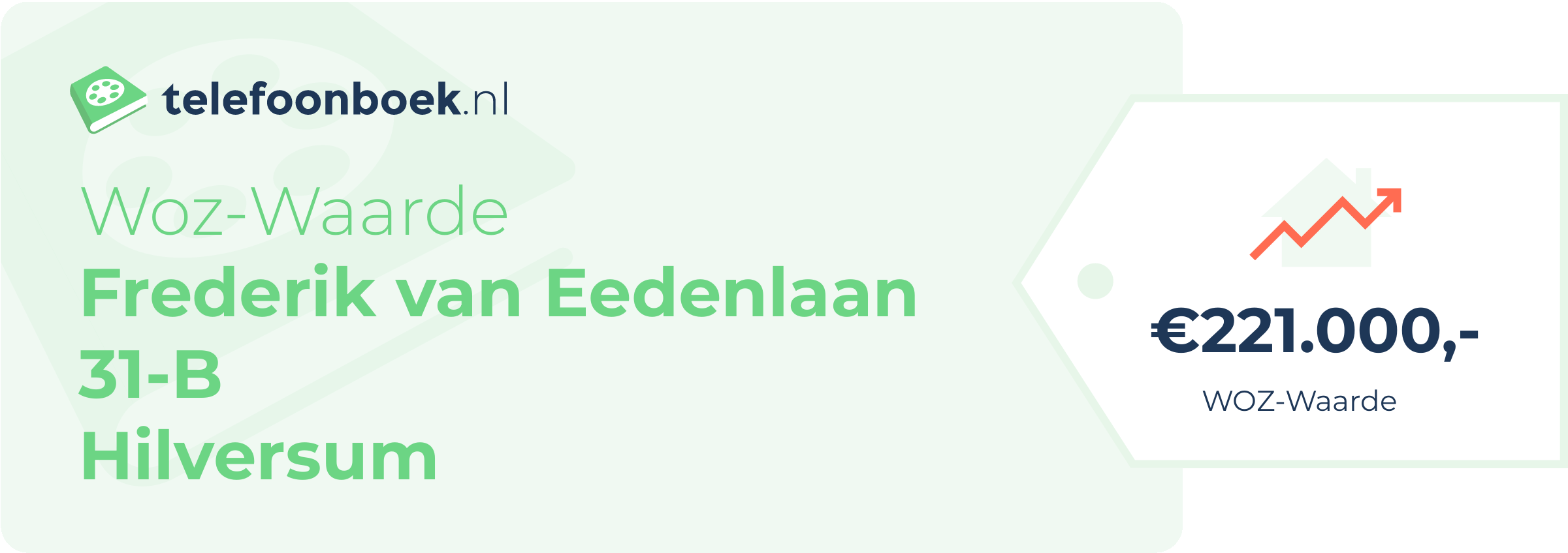 WOZ-waarde Frederik Van Eedenlaan 31-B Hilversum