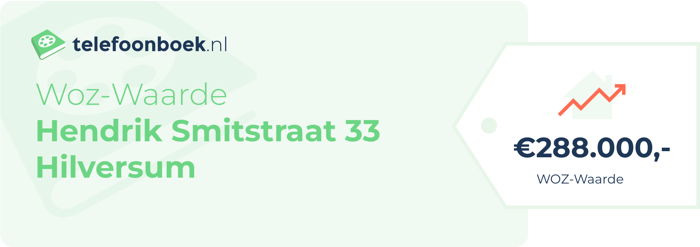WOZ-waarde Hendrik Smitstraat 33 Hilversum