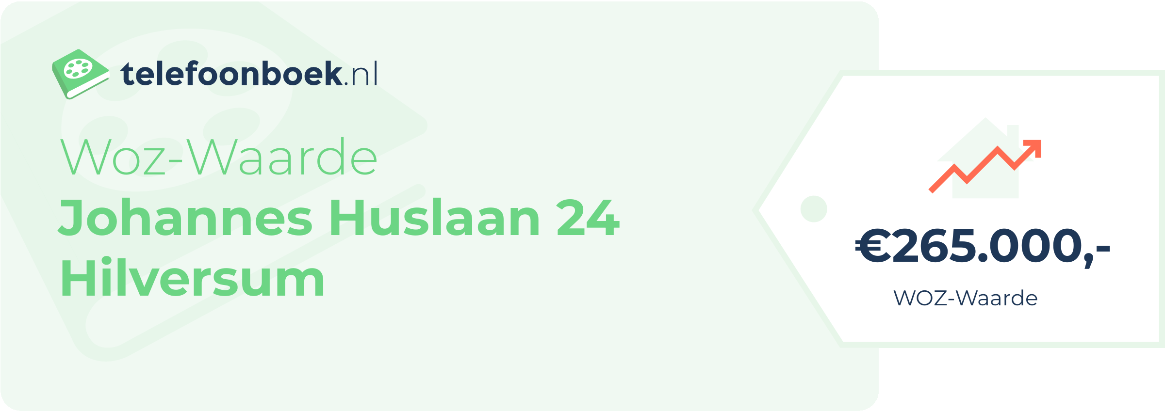 WOZ-waarde Johannes Huslaan 24 Hilversum