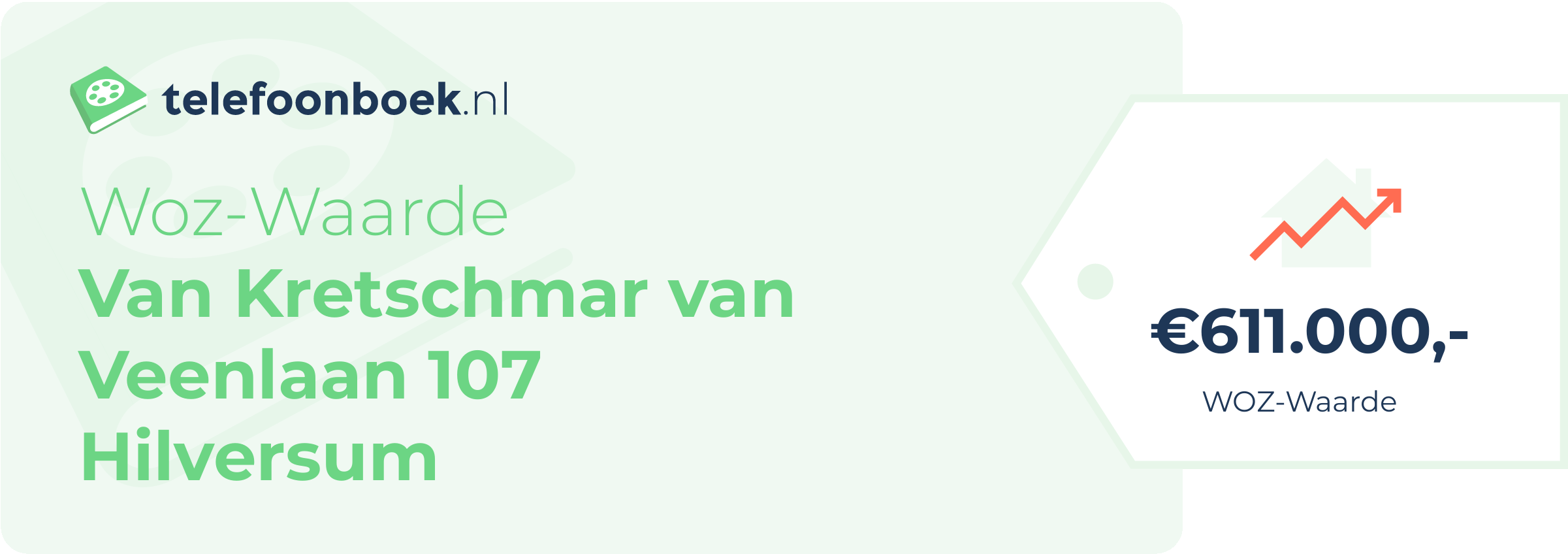 WOZ-waarde Van Kretschmar Van Veenlaan 107 Hilversum