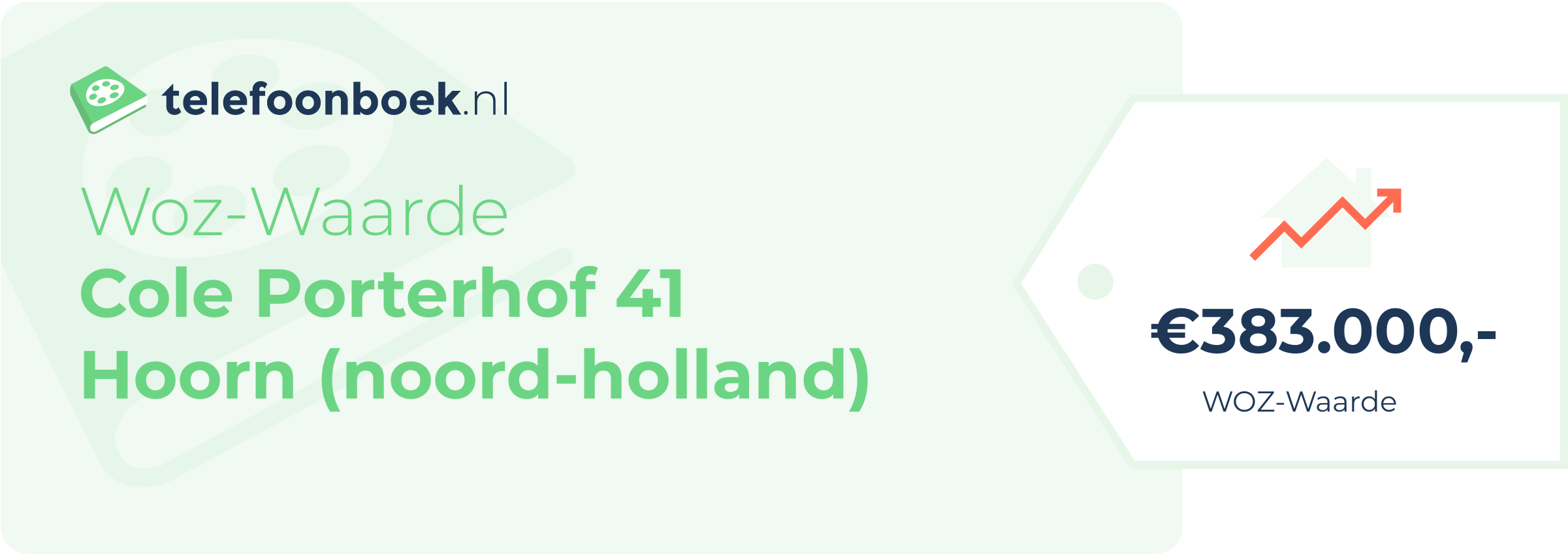 WOZ-waarde Cole Porterhof 41 Hoorn (Noord-Holland)