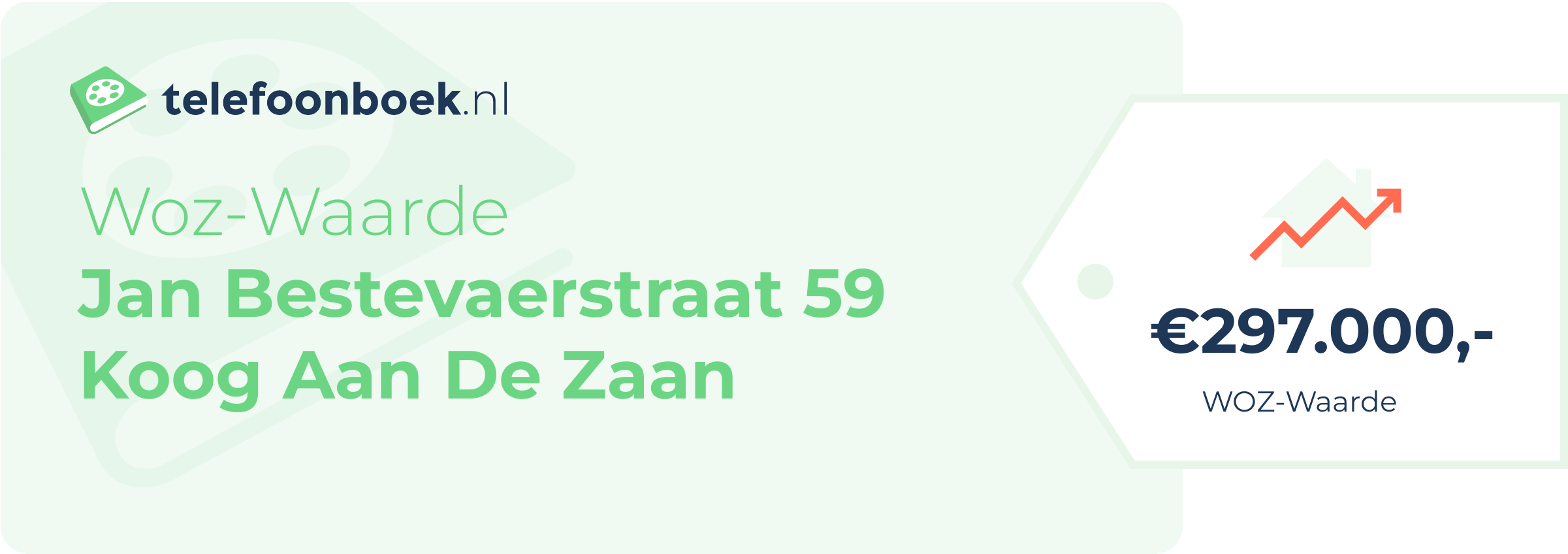 WOZ-waarde Jan Bestevaerstraat 59 Koog Aan De Zaan