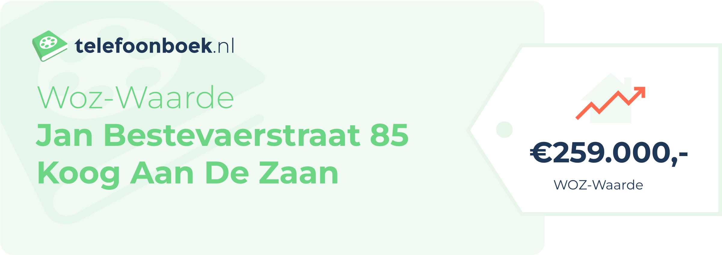WOZ-waarde Jan Bestevaerstraat 85 Koog Aan De Zaan