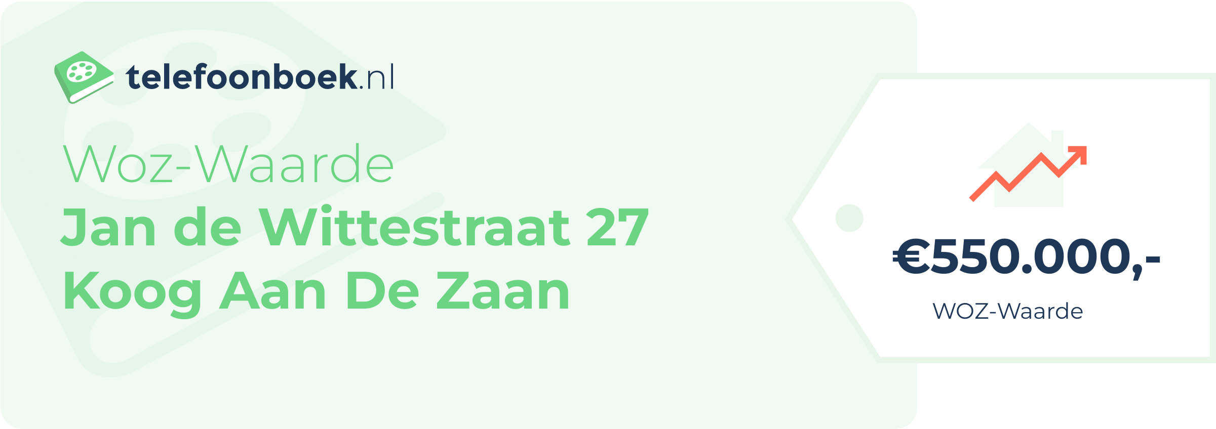 WOZ-waarde Jan De Wittestraat 27 Koog Aan De Zaan