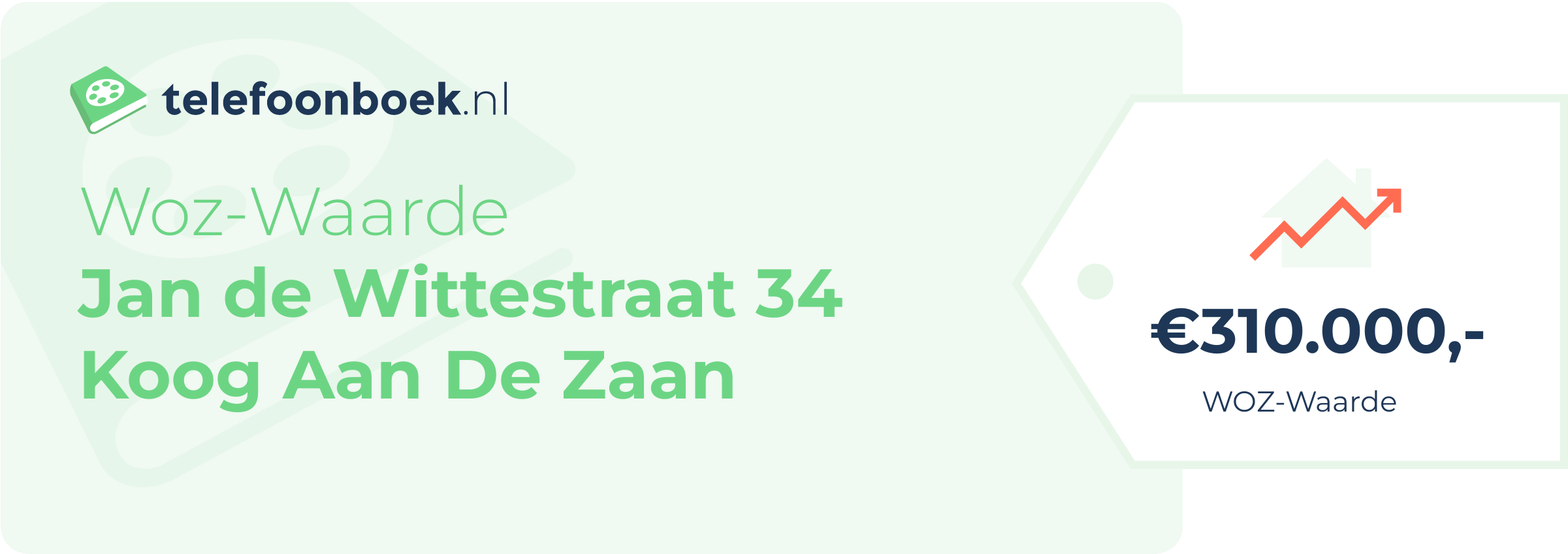 WOZ-waarde Jan De Wittestraat 34 Koog Aan De Zaan