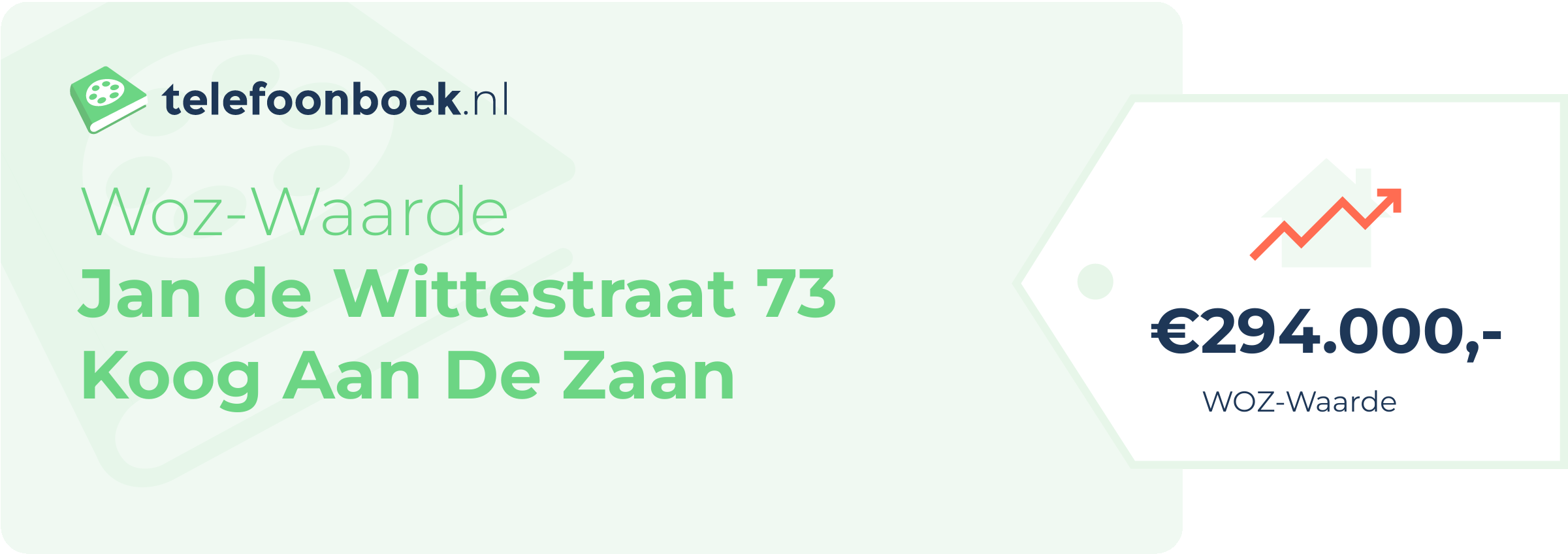 WOZ-waarde Jan De Wittestraat 73 Koog Aan De Zaan