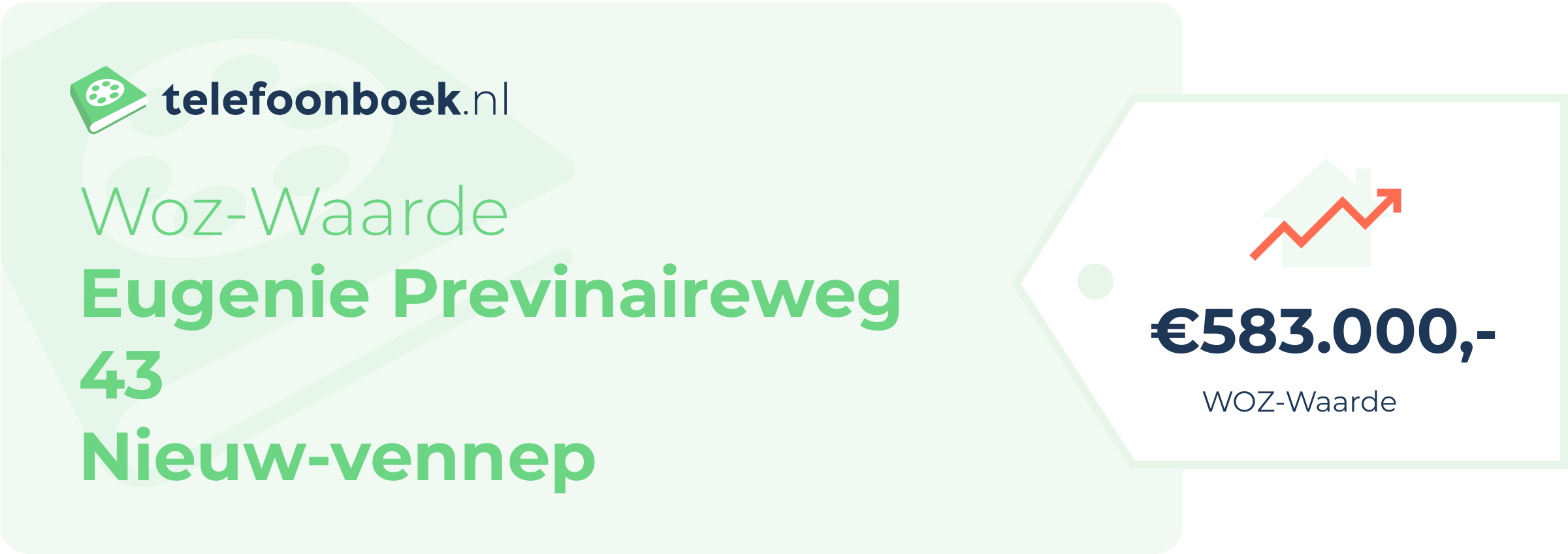 WOZ-waarde Eugenie Previnaireweg 43 Nieuw-Vennep