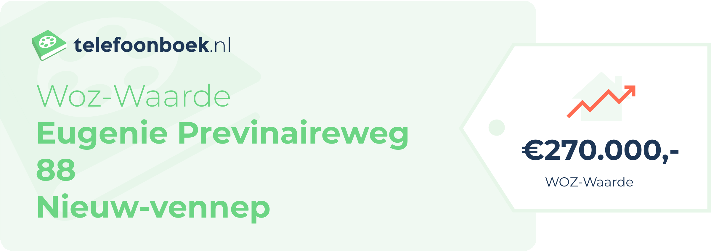 WOZ-waarde Eugenie Previnaireweg 88 Nieuw-Vennep
