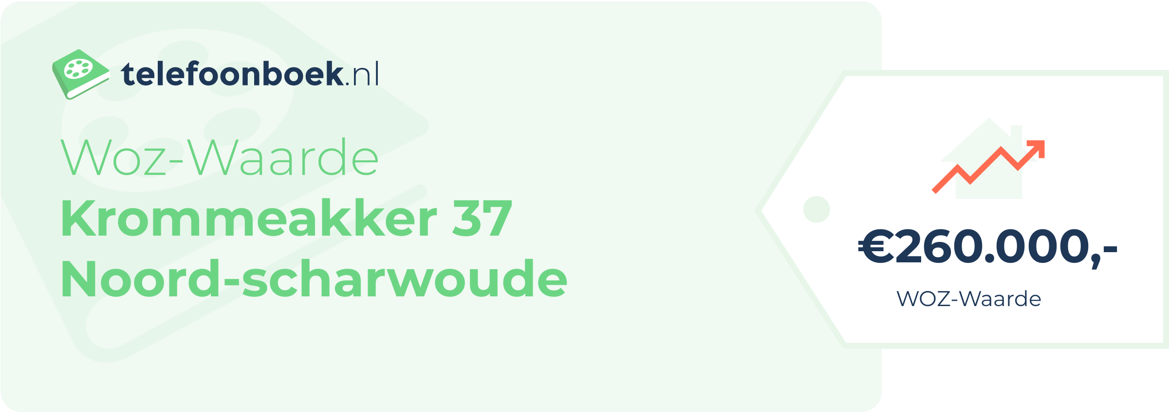 WOZ-waarde Krommeakker 37 Noord-Scharwoude