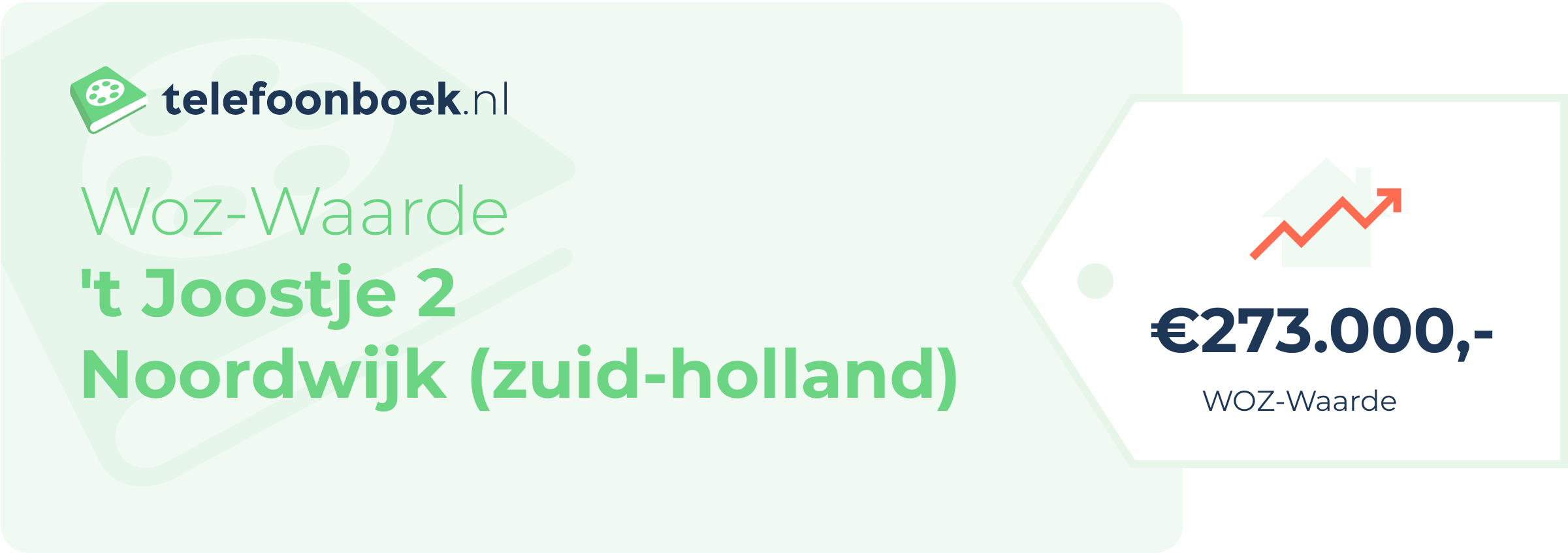 WOZ-waarde 't Joostje 2 Noordwijk (Zuid-Holland)