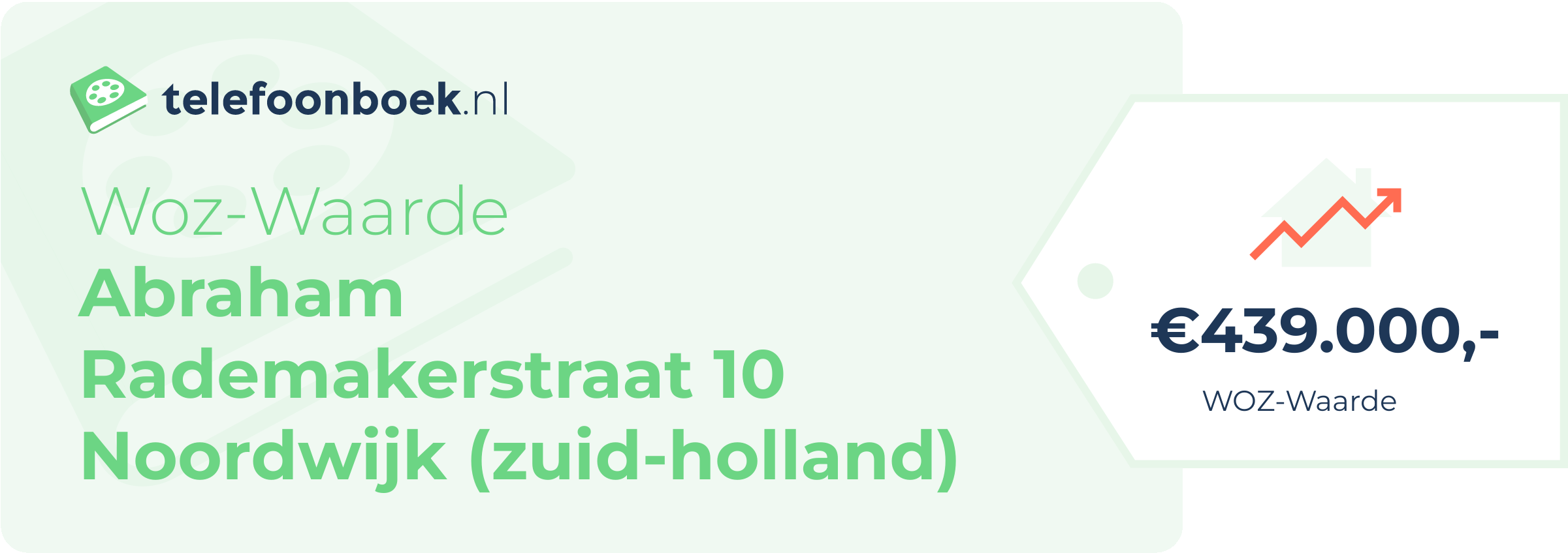 WOZ-waarde Abraham Rademakerstraat 10 Noordwijk (Zuid-Holland)