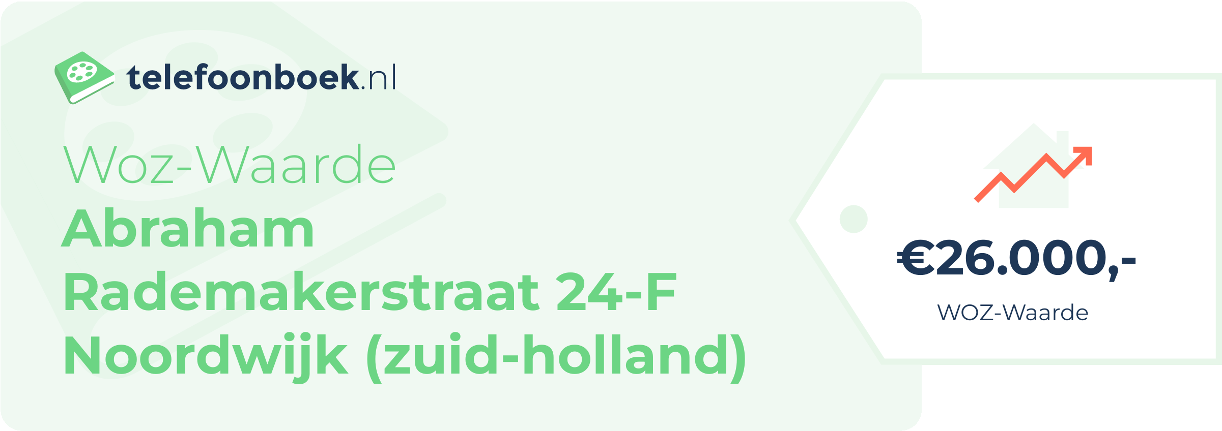 WOZ-waarde Abraham Rademakerstraat 24-F Noordwijk (Zuid-Holland)