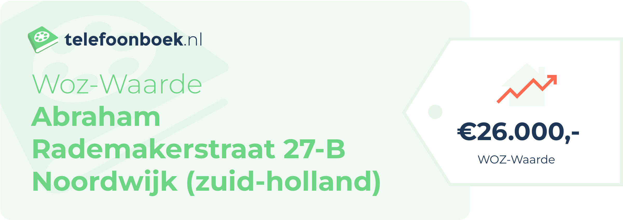 WOZ-waarde Abraham Rademakerstraat 27-B Noordwijk (Zuid-Holland)