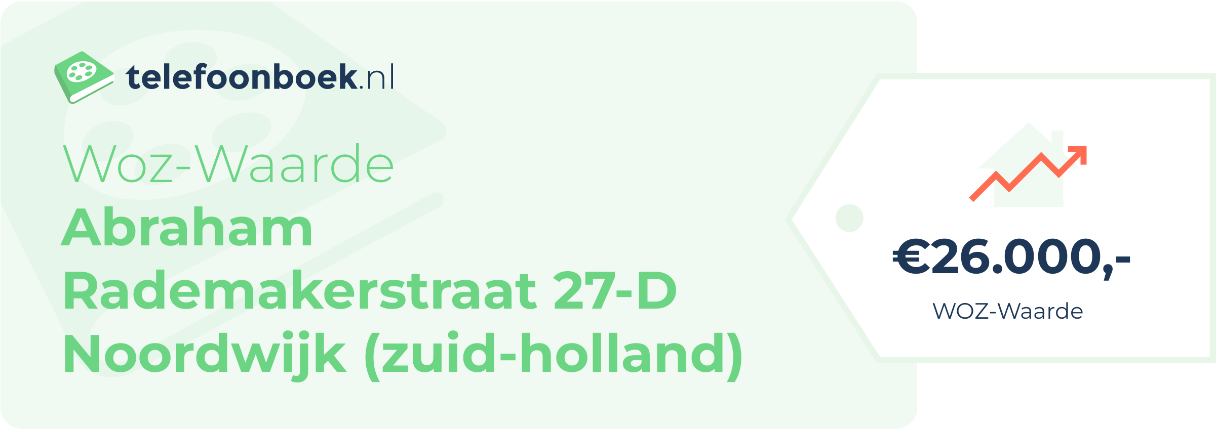 WOZ-waarde Abraham Rademakerstraat 27-D Noordwijk (Zuid-Holland)
