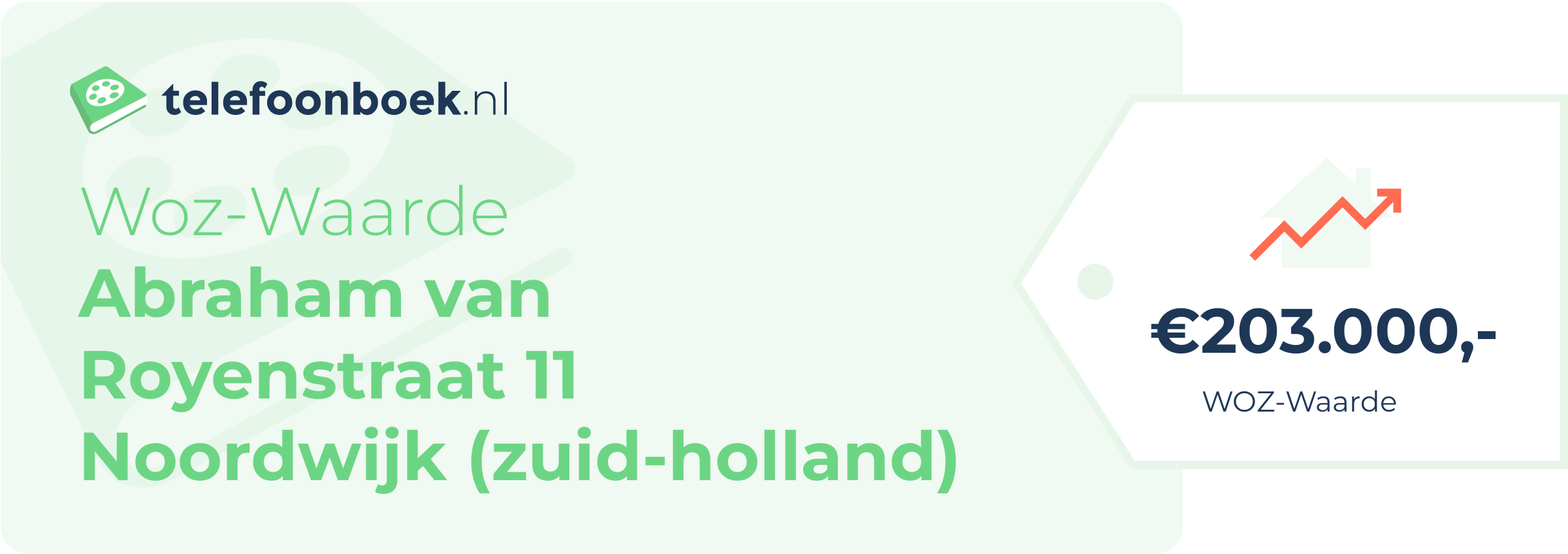 WOZ-waarde Abraham Van Royenstraat 11 Noordwijk (Zuid-Holland)